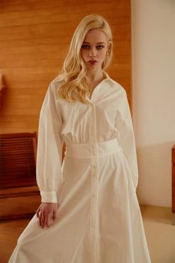 STORETS Marie Pintuck Shirt Dress