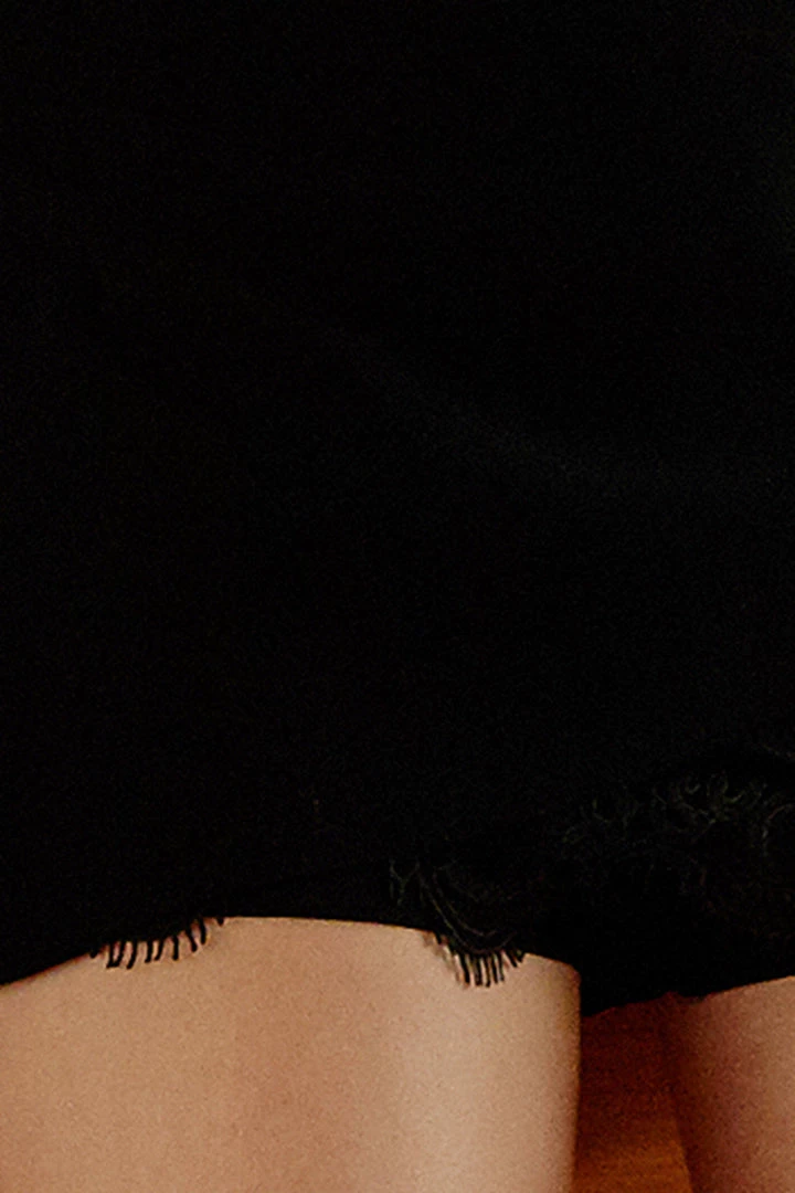 STORETS Emmy Lace Trim Wrap Skirt