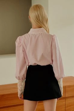 STORETS Emmy Lace Trim Wrap Skirt