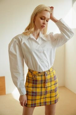 STORETS CLOTHING Nataly Multi Plaid Skirt