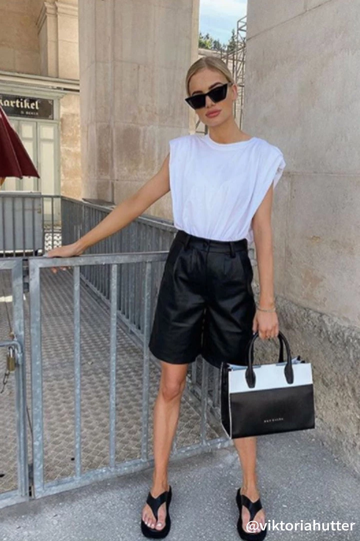 STORETS Elena Padded Shoulder T-shirt BEST-SELLERS