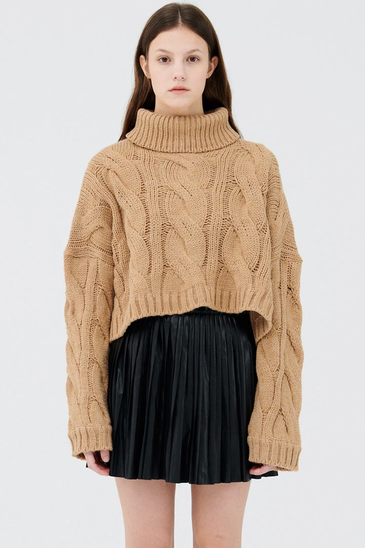 STORETS Palo Turtle Neck Cropped Sweater