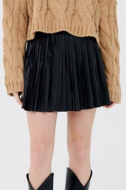 STORETS Liz Acordian Pleather Skirt