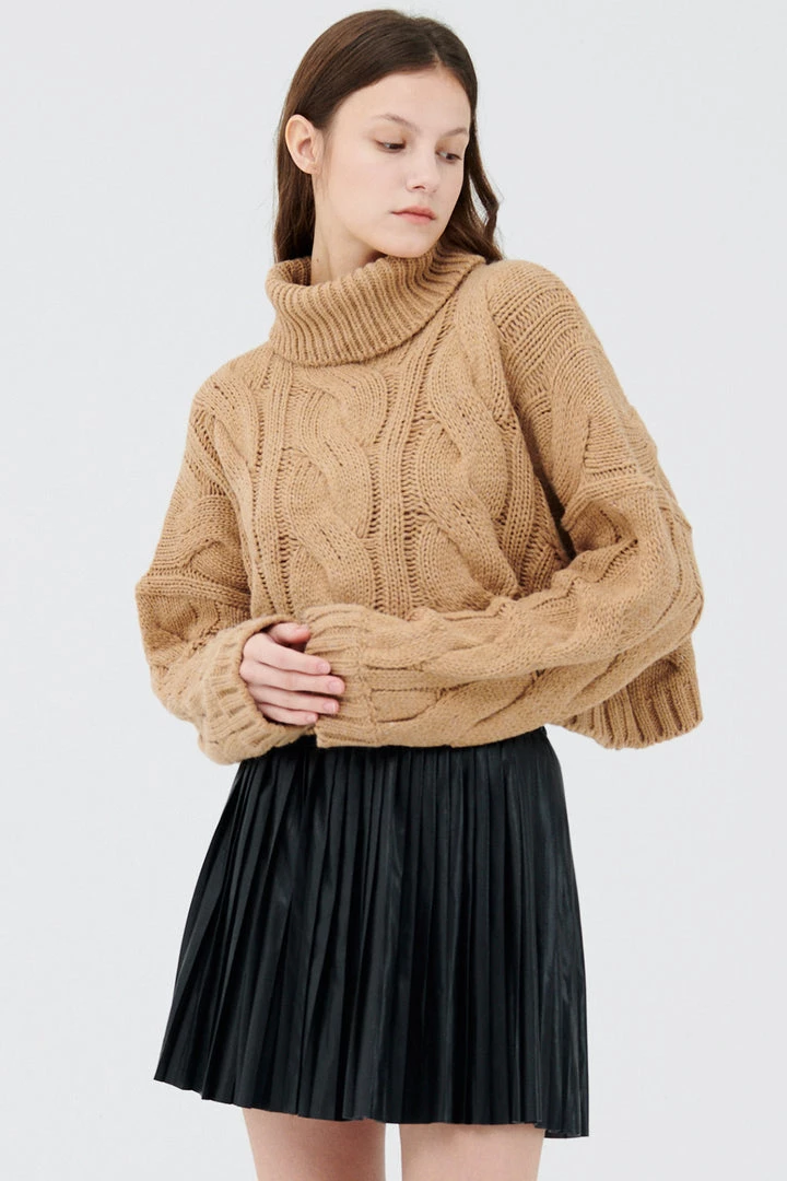 STORETS Palo Turtle Neck Cropped Sweater