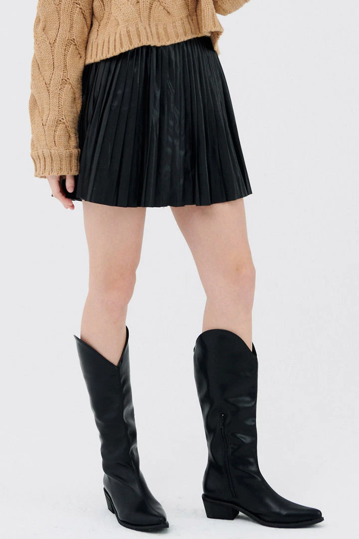STORETS Liz Acordian Pleather Skirt
