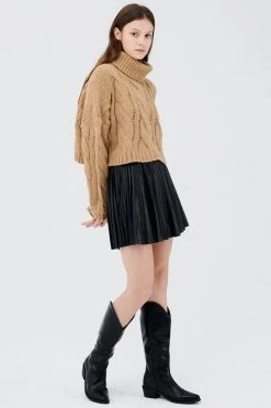 STORETS Liz Acordian Pleather Skirt