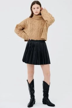 STORETS Liz Acordian Pleather Skirt