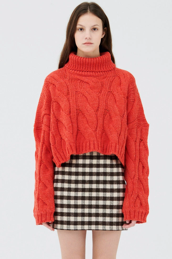 STORETS Palo Turtle Neck Cropped Sweater CLOTHING