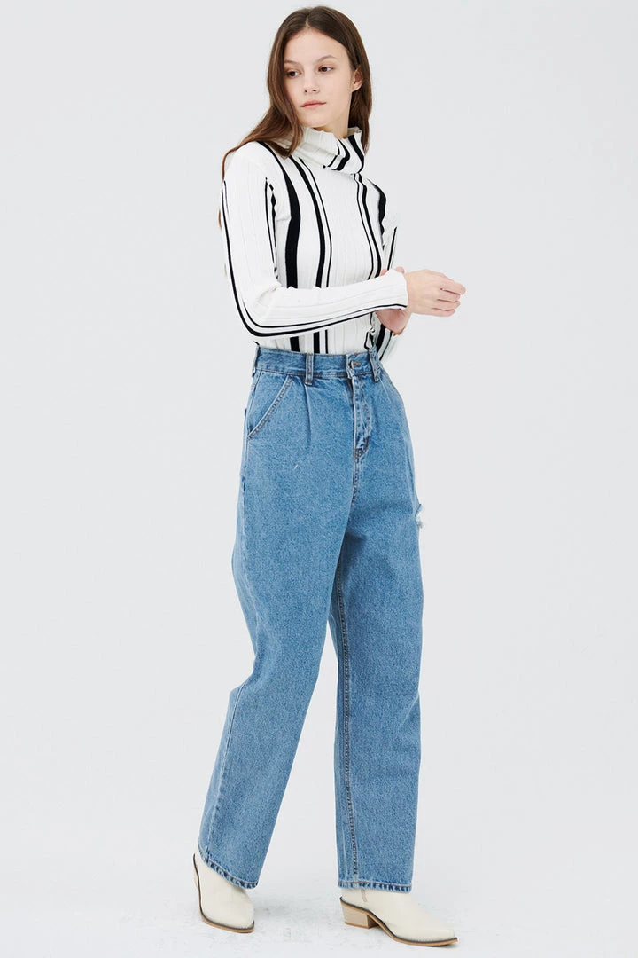 STORETS CLOTHING Mei Striped Knitted Top