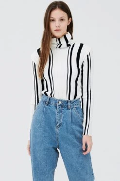 STORETS CLOTHING Mei Striped Knitted Top