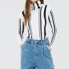 STORETS CLOTHING Mei Striped Knitted Top