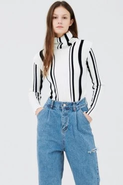 STORETS CLOTHING Mei Striped Knitted Top