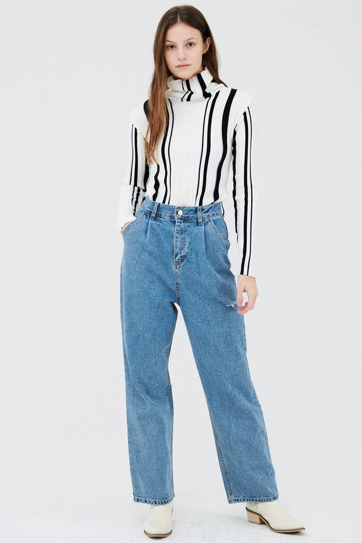 STORETS CLOTHING Mei Striped Knitted Top