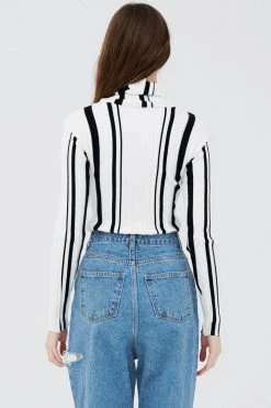 STORETS CLOTHING Mei Striped Knitted Top