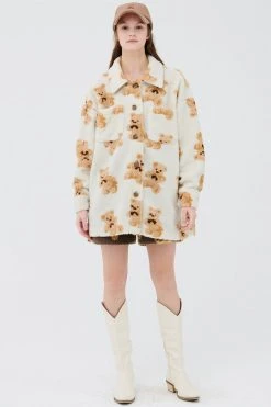 STORETS Sunny Teddy Oversized Shacket CLOTHING