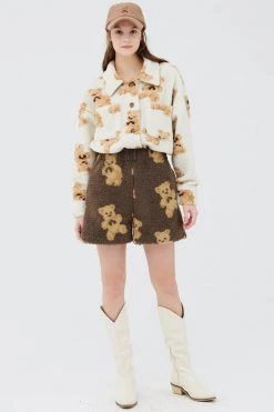 STORETS Sunny Teddy Faux Shearling Shorts