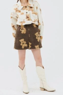 STORETS Sunny Teddy Faux Shearling Shorts