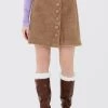 STORETS Raquel Button Up Mini Skirt CLOTHING
