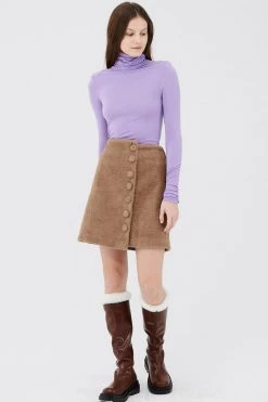 STORETS CLOTHING Zoe High Neck Long Sleeve Top