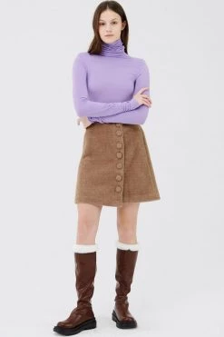 STORETS ACCESSORIES Andrea Faux Fur Trim High Boots