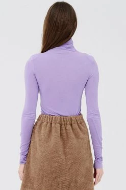 STORETS CLOTHING Zoe High Neck Long Sleeve Top