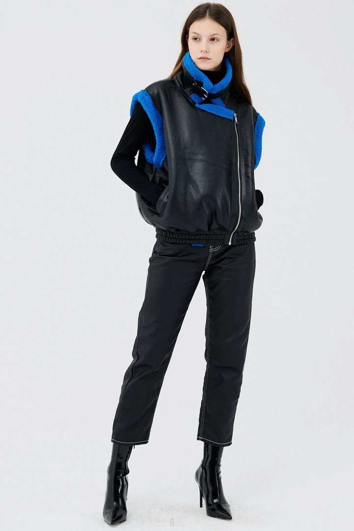 STORETS Influencer Pop Colors Arya Faux Shearling Vest