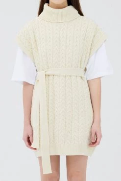 STORETS CLOTHING Rey Knit Belted Mini Dress