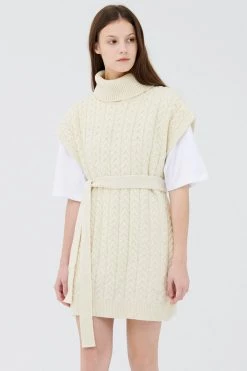 STORETS CLOTHING Rey Knit Belted Mini Dress