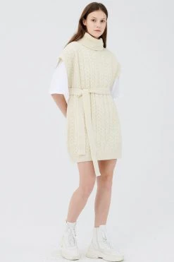 STORETS CLOTHING Rey Knit Belted Mini Dress