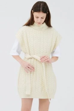 STORETS CLOTHING Rey Knit Belted Mini Dress