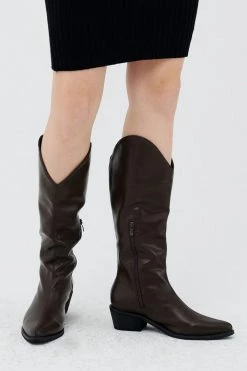 STORETS Zei Pleather Western Boots
