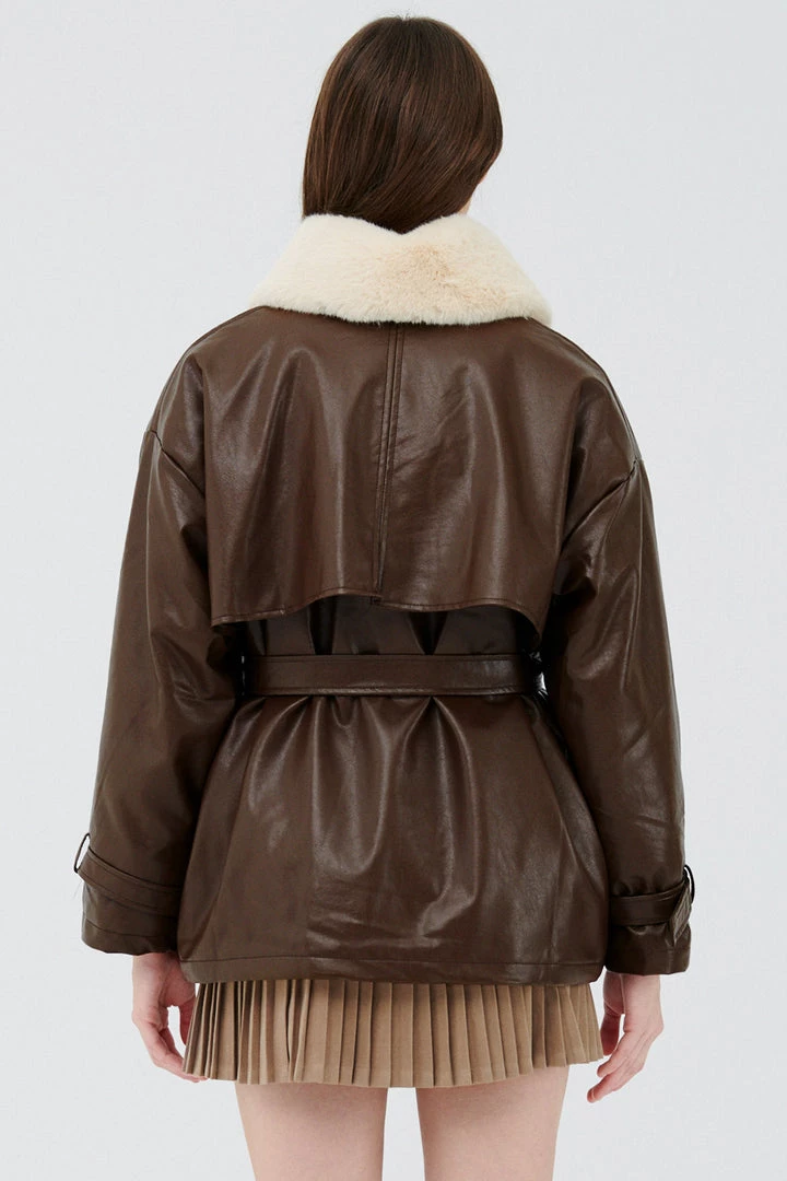 STORETS Drew Pleather Safari Jacket CLOTHING