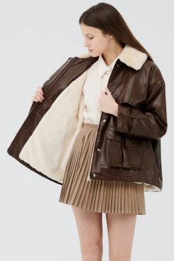 STORETS Drew Pleather Safari Jacket CLOTHING