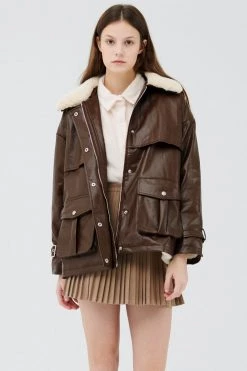 STORETS Drew Pleather Safari Jacket CLOTHING