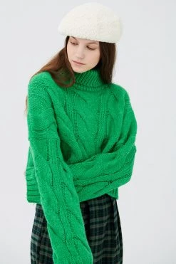 STORETS CLOTHING Palo Turtle Neck Cropped Sweater