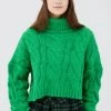 STORETS CLOTHING Palo Turtle Neck Cropped Sweater