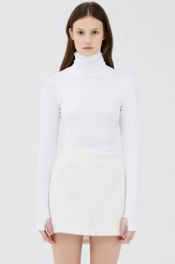 STORETS Olive Thumb Hole Top CLOTHING