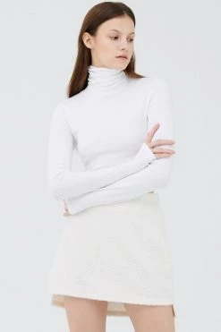 STORETS Olive Thumb Hole Top CLOTHING