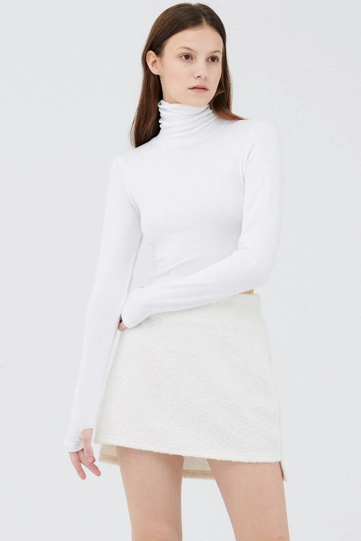 STORETS Olive Thumb Hole Top CLOTHING