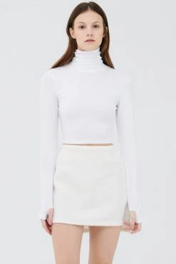 STORETS Olive Thumb Hole Top CLOTHING