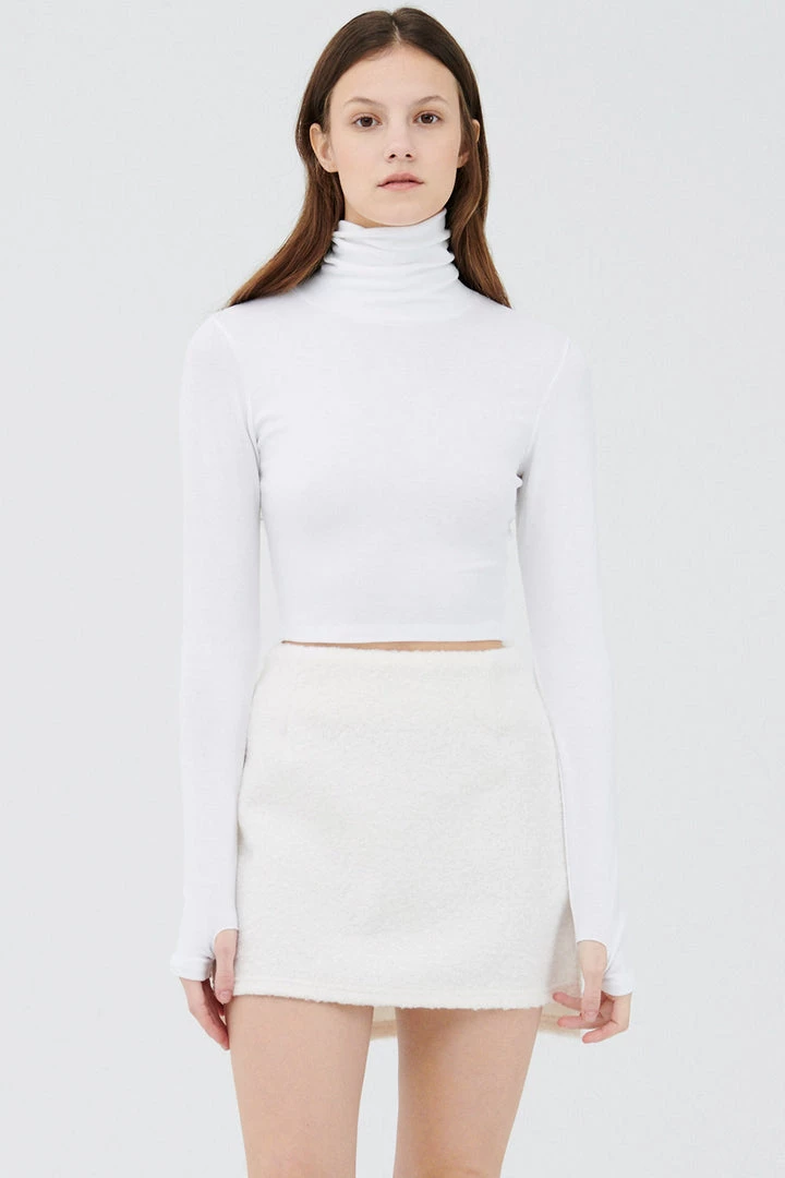 STORETS Olive Thumb Hole Top CLOTHING