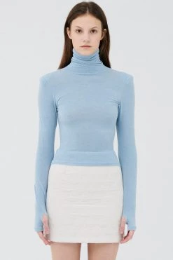 STORETS CLOTHING Golda Padded Shoulder Top