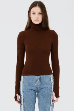 STORETS CLOTHING Golda Padded Shoulder Top