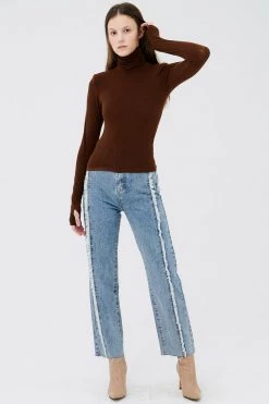 STORETS CLOTHING Eli Frayed Trim Jeans
