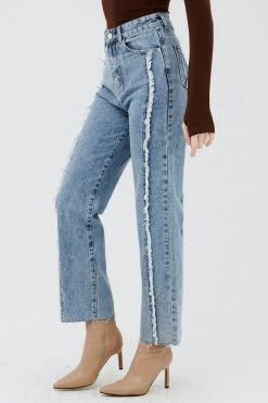 STORETS CLOTHING Eli Frayed Trim Jeans