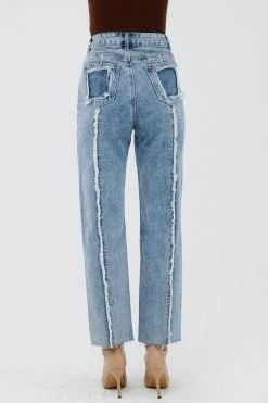 STORETS CLOTHING Eli Frayed Trim Jeans