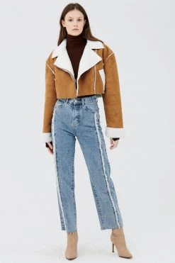 STORETS Harlow Faux Shearling Cropped Jacket CLOTHING