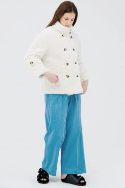 STORETS Emma Double Breasted Teddy Coat