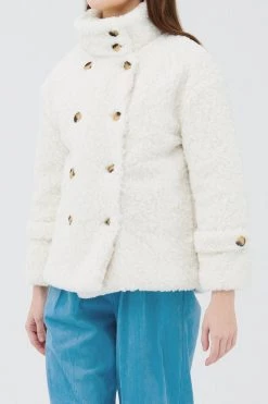 STORETS Emma Double Breasted Teddy Coat
