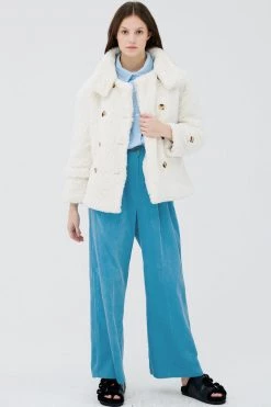 STORETS Emma Double Breasted Teddy Coat